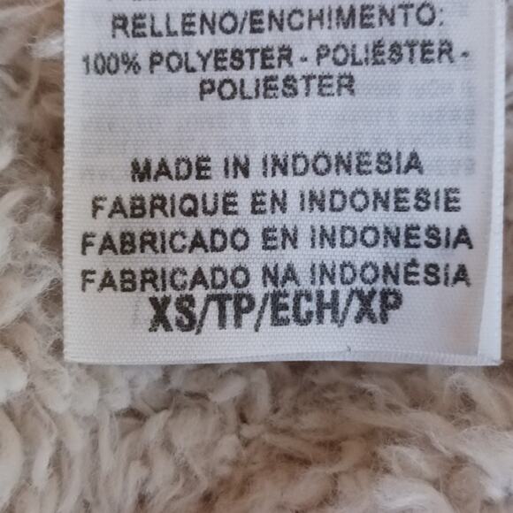 LEVI'S Denim Jacket Sherpa Woman's Sz XS Blue Short Cropped Fleece Jean Western - Picture 11 of 16